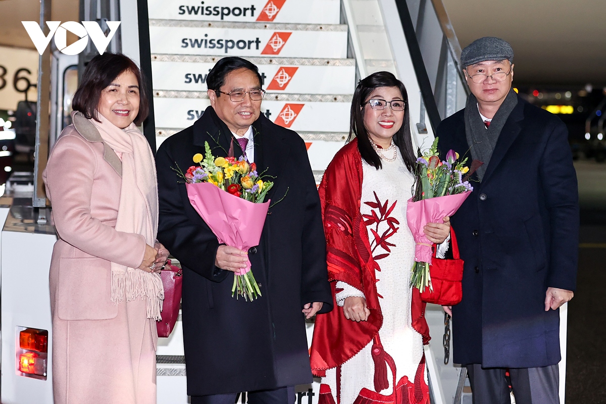 Vietnamese PM arrives in Switzerland for WEF 2024 meeting